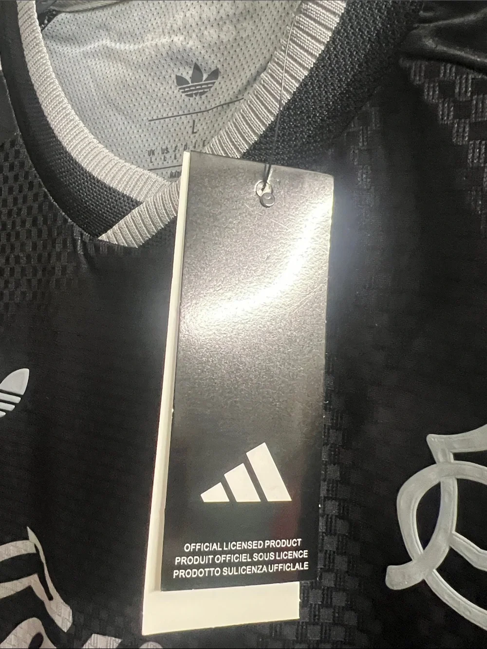 adidas Black Home Games Jersey with White Logos